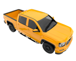 Pickup truck isolated on transparent background. 3d rendering - illustration png