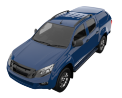 Pickup truck isolated on transparent background. 3d rendering - illustration png