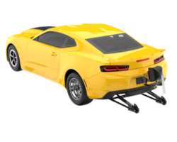 carro de corrida isolado em fundo transparente. renderização 3D - ilustração png