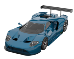 Race car isolated on transparent background. 3d rendering - illustration png