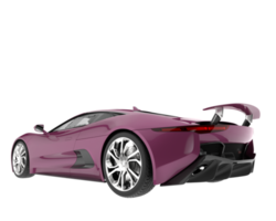 coche de carreras aislado sobre fondo transparente. Representación 3d - ilustración png