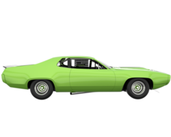 voiture de course isolée sur fond transparent. rendu 3d - illustration png