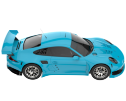 carro de corrida isolado em fundo transparente. renderização 3D - ilustração png