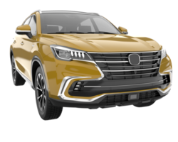 Realistic SUV isolated on transparent background. 3d rendering - illustration png