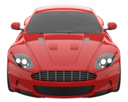 voiture de sport isolée sur fond transparent. rendu 3d - illustration png