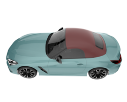 Sport car isolated on transparent background. 3d rendering - illustration png