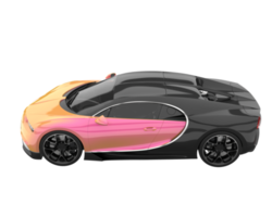 coche deportivo aislado sobre fondo transparente. Representación 3d - ilustración png