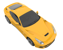 Sport car isolated on transparent background. 3d rendering - illustration png