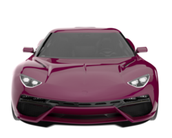 voiture de sport isolée sur fond transparent. rendu 3d - illustration png