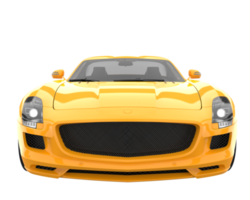 Sport car isolated on transparent background. 3d rendering - illustration png