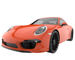 Sport car isolated on transparent background. 3d rendering - illustration png