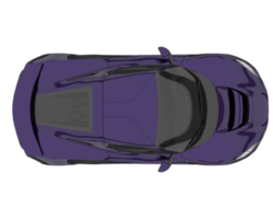 voiture de sport isolée sur fond transparent. rendu 3d - illustration png