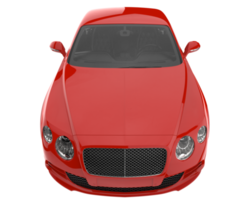 voiture de sport isolée sur fond transparent. rendu 3d - illustration png