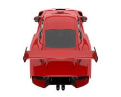 voiture de sport isolée sur fond transparent. rendu 3d - illustration png