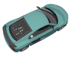 Sport car isolated on transparent background. 3d rendering - illustration png