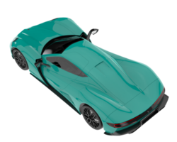 coche deportivo aislado sobre fondo transparente. Representación 3d - ilustración png