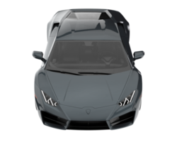 voiture de sport isolée sur fond transparent. rendu 3d - illustration png