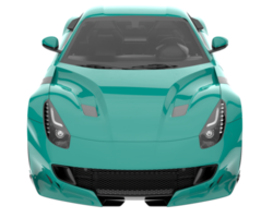 voiture de sport isolée sur fond transparent. rendu 3d - illustration png