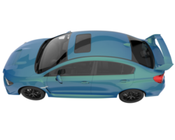 sport auto isolato su trasparente sfondo. 3d interpretazione - illustrazione png