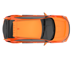 Modern car isolated on transparent background. 3d rendering - illustration png