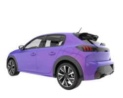 Modern car isolated on transparent background. 3d rendering - illustration png