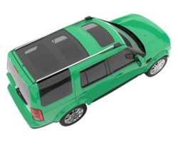 Realistic SUV isolated on transparent background. 3d rendering - illustration png