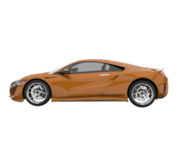 carro esporte isolado em fundo transparente. renderização 3D - ilustração png