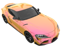 voiture de sport isolée sur fond transparent. rendu 3d - illustration png