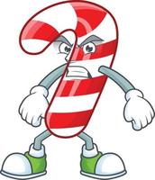 Christmas candy cane cartoon vector