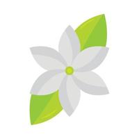 flower and leaf icon vector