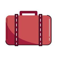 suitcase trip and travel vector