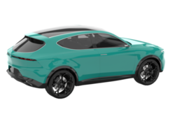 Realistic SUV isolated on transparent background. 3d rendering - illustration png