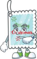 Christmas greeting card cartoon vector