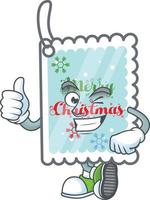 Christmas greeting card cartoon vector