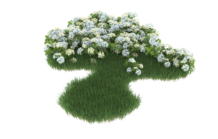 Realistic foliage isolated on transparent background. 3d rendering - illustration png