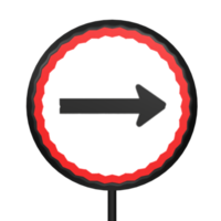 Traffic sign circle isolated on transparent png