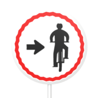 Traffic sign circle isolated on transparent png