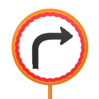 Traffic sign circle isolated on transparent png