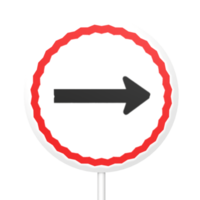 círculo de sinal de trânsito isolado em transparente png