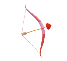 3D rendering. Cupid arrow. png