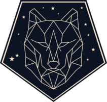 símbolo geométrico conceito de logotipo vintage emblema monocromático png
