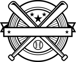 Sport Baseballschläger Vintage Logo Emblem Fledermäuse Abzeichen png