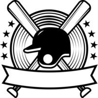 sport baseboll pinne årgång logotyp emblem fladdermöss bricka png