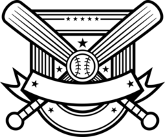 Sport Baseballschläger Vintage Logo Emblem Fledermäuse Abzeichen png