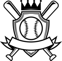 deporte béisbol palo vintage logo emblema murciélagos insignia png
