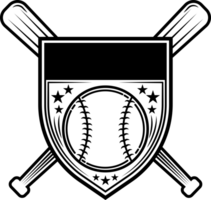 deporte béisbol palo vintage logo emblema murciélagos insignia png