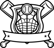 sport baseboll man sport bricka emblem årgång illustration png