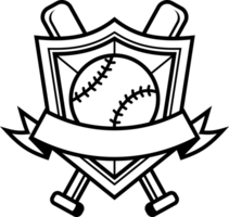 Sport Baseballschläger Vintage Logo Emblem Fledermäuse Abzeichen png