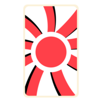 The Red Sun Card png