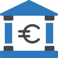 euro bank vector illustration on a background.Premium quality symbols.vector icons for concept and graphic design.
